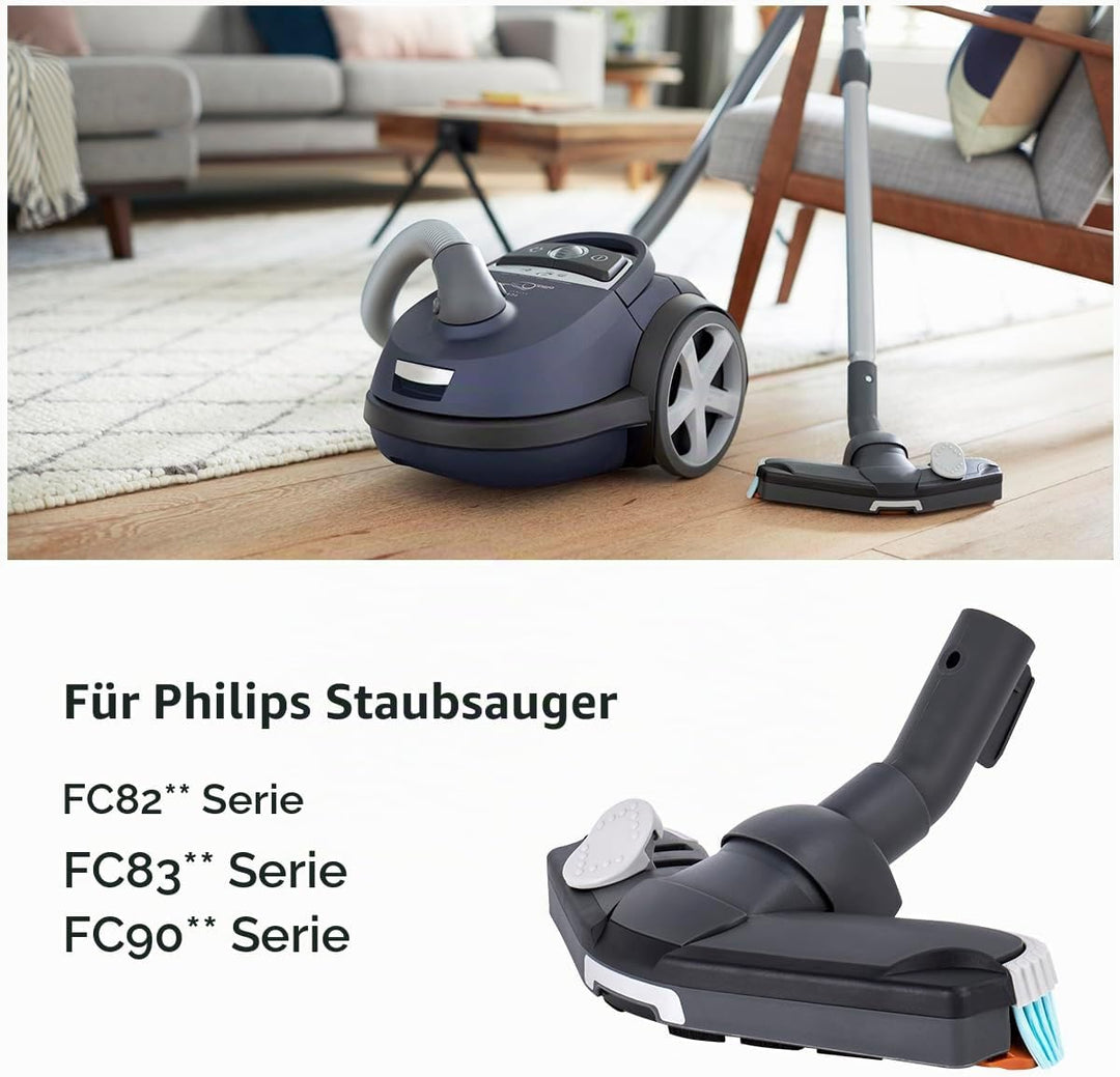 32mm Staubsaugerzubehör Komplettes Sortiment an Bürstenköpfen kompatibel mit Philips FC8398 FC9078 F