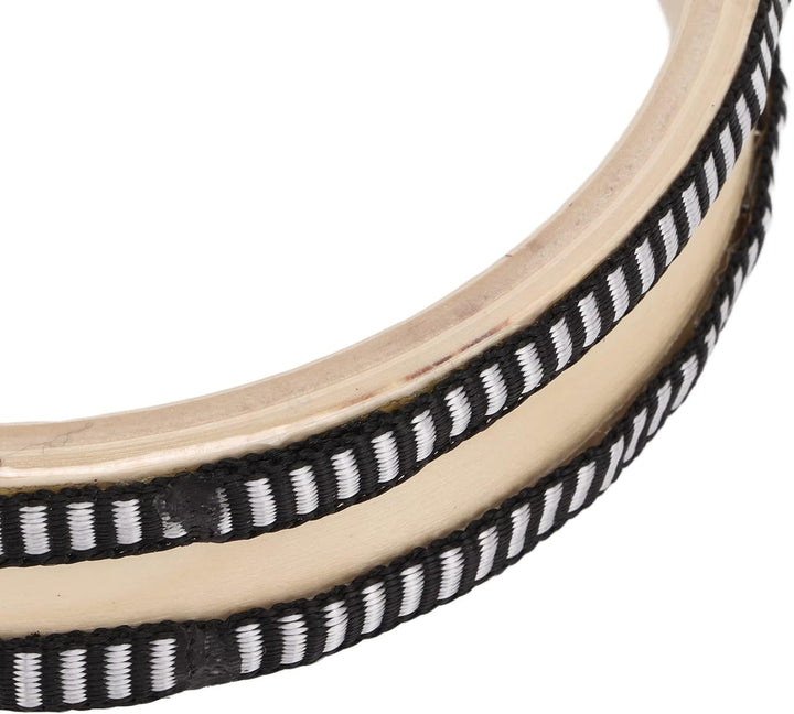 Asixxsix Ocean Drum, 6,1 Zoll Kleine Tragbare Sea Drum Wave Bead Handtrommel mit Ahornholzschale Oce