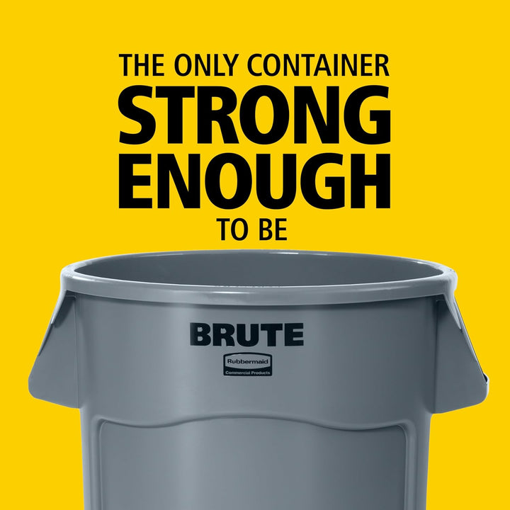 Rubbermaid Commercial Brute Round Container 75.7L - White Weiss 38 L, Weiss 38 L