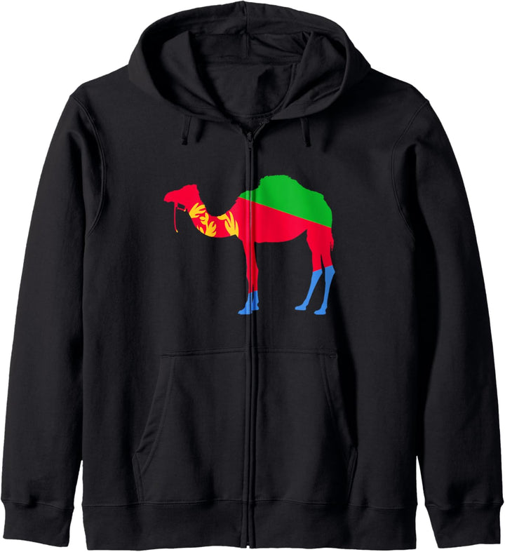Eritrea Kamel-Flagge Tigrinya Eritrea Karte Symbol Kapuzenjacke