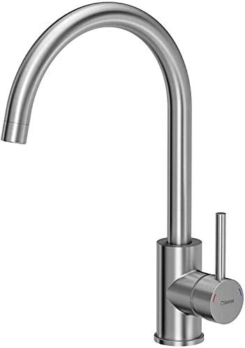 VBChome Spülbecken + Armatur 50 x 47 cm Beige Spüle Einzelbecken Küche Einbauspüle Verbundspüle Küch