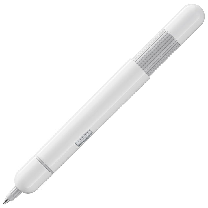 LAMY pico kleiner Taschen-Kugelschreiber 288 aus Metall im Lack-Finish in der Farbe weiss mit Druckm
