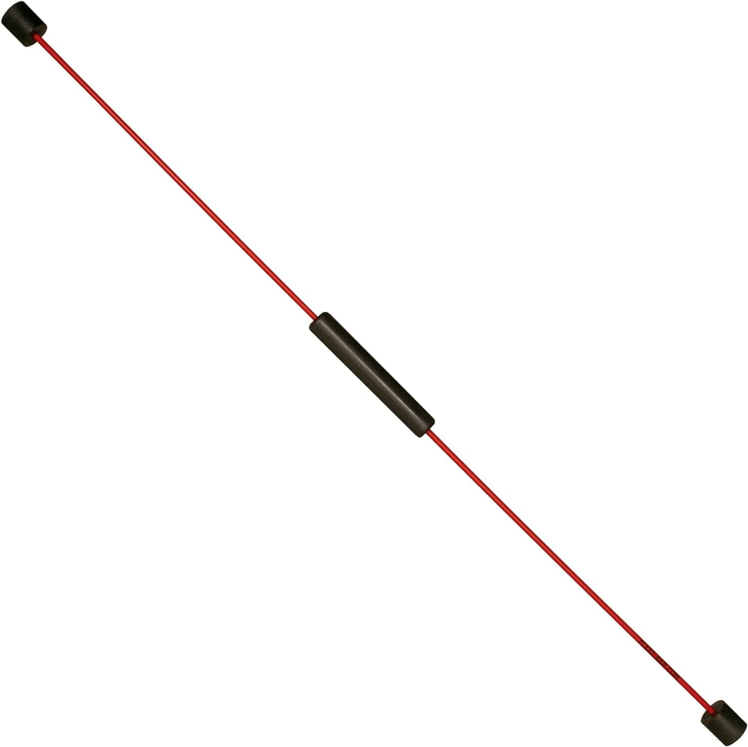 FLEXI-BAR® Standard, Rot, hochbelastbarer Schwingstab von Flexi-Sports mit Einführungs-DVD und Train