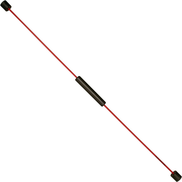 FLEXI-BAR® Standard, Rot, hochbelastbarer Schwingstab von Flexi-Sports mit Einführungs-DVD und Train