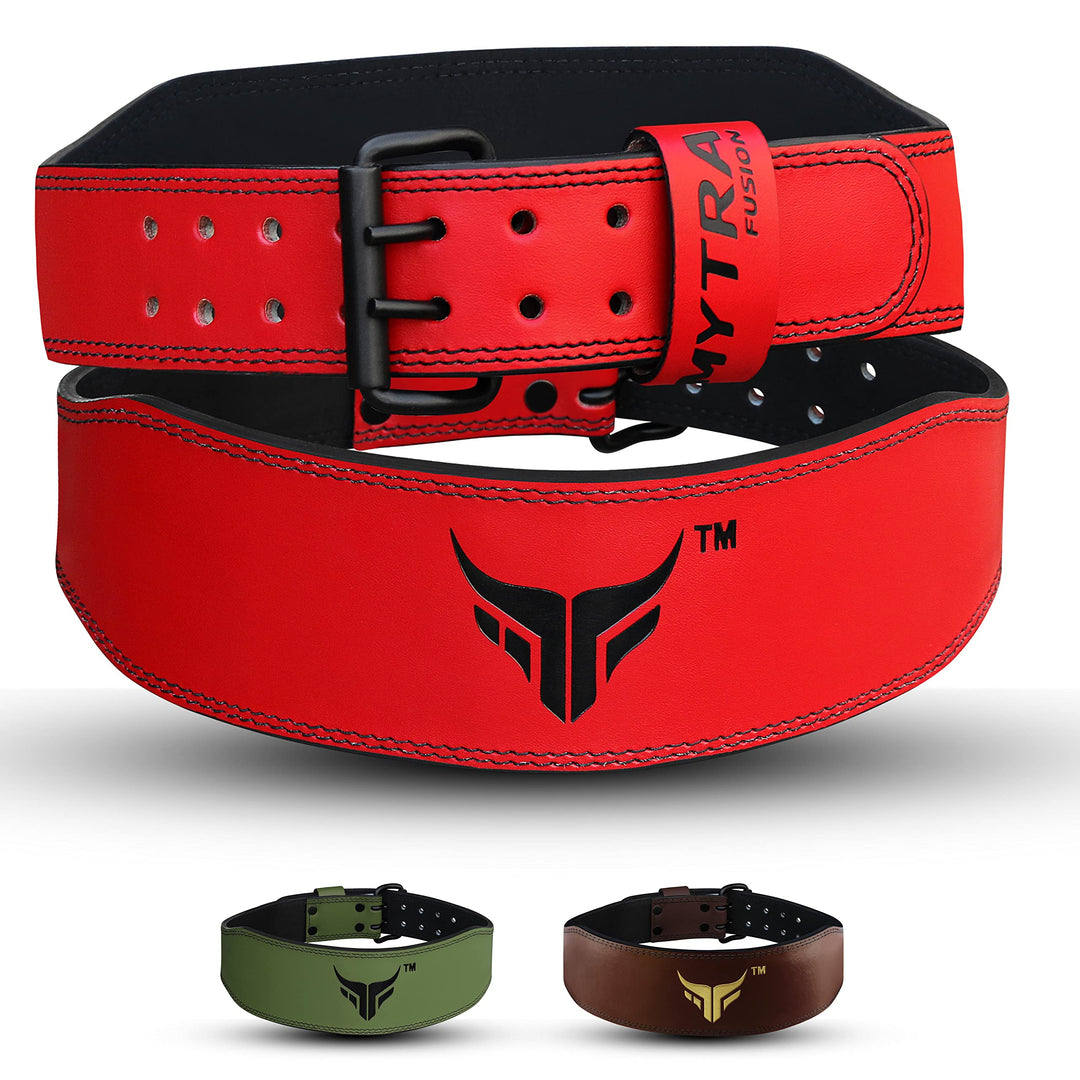 Mytra Fusion Gym Belt 4 Zoll Gewichthebergürtel Ideal für Workout, Powerlifting, Rückenstütze Frauen