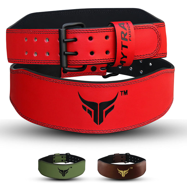 Mytra Fusion Gym Belt 4 Zoll Gewichthebergürtel Ideal für Workout, Powerlifting, Rückenstütze Frauen