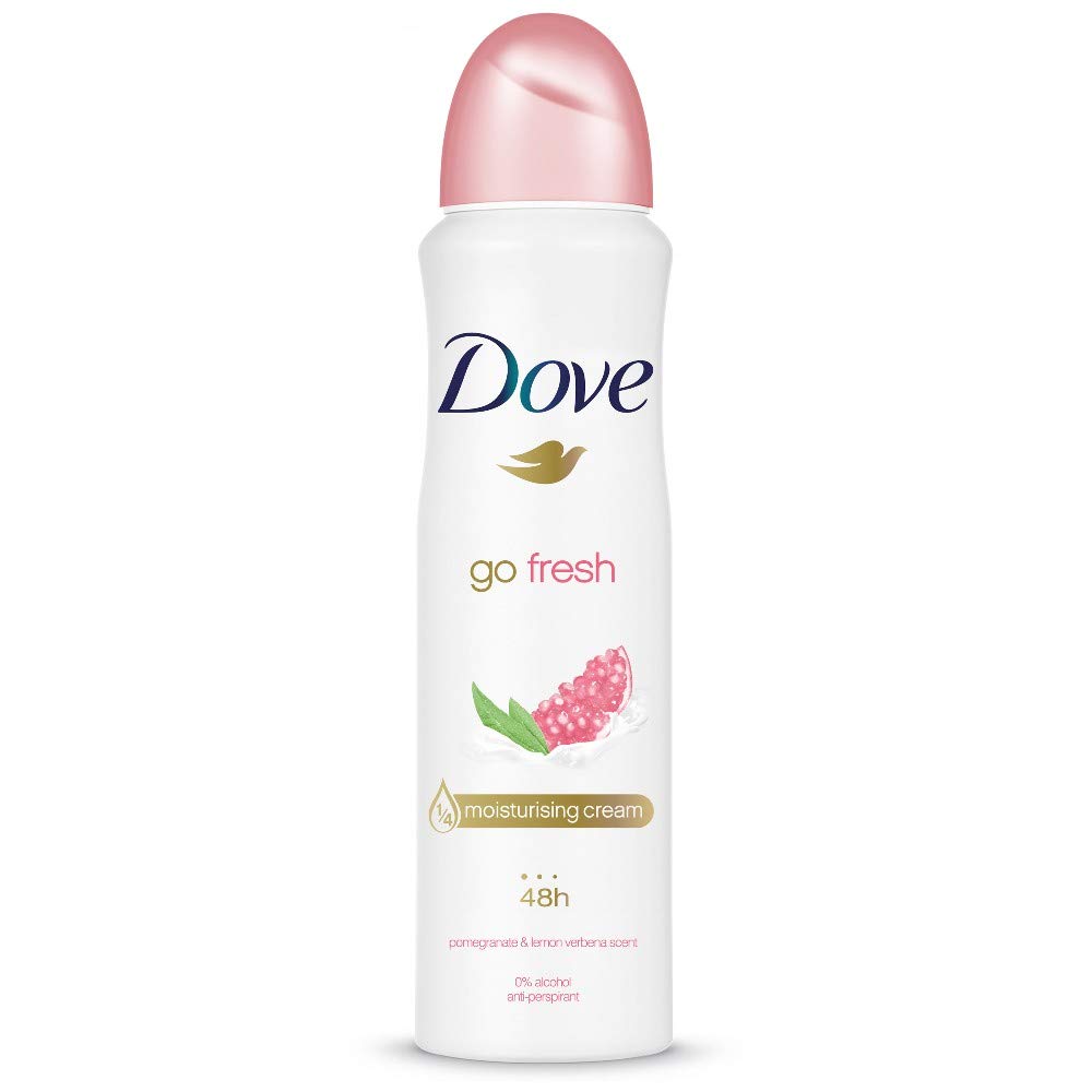 Dove Go Fresh Granatapfel Spray, 6er-Pack Frischeduft,Zederngras, Frischeduft,Zederngras