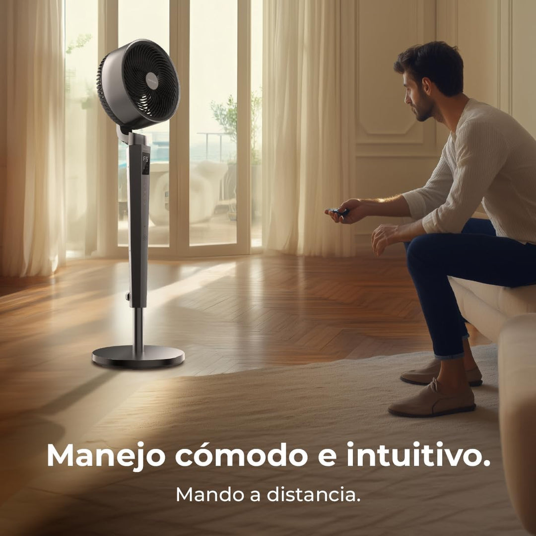 Cecotec Standventilator Luftzirkulator Energysilence 2400 Cyclone Noir. 40W, kraftvolle Luftzirkulat