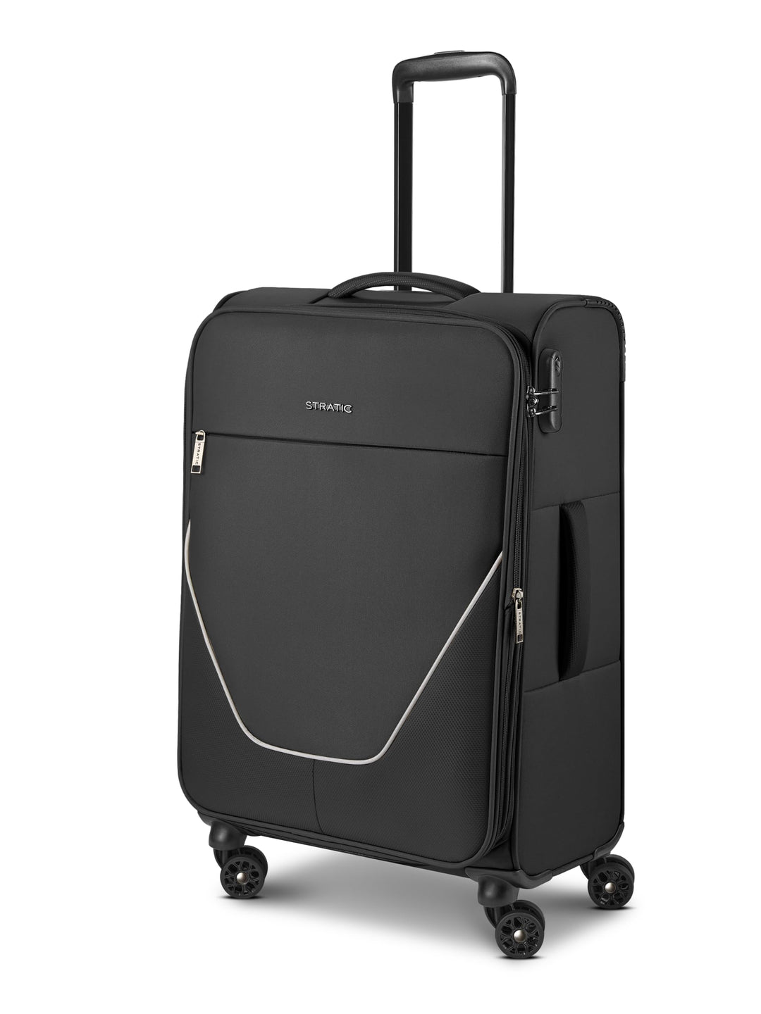 Stratic taska Koffer & Trolleys | Koffer Gross aus leichtem Polyester mit Dehnfalte, 4 Rollen, einem