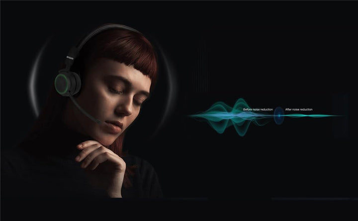 Snom A330D Kabelgebundenes Over Ear Headset - Headset Mit Mikrofon Kabellos, Kopfhörer Kabel, Gamin