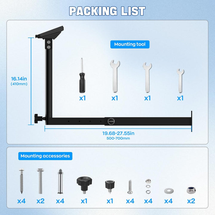 IMAYCC Starlink Wandhalterung Lang Ausdehnbar,360° Verstellbare Starlink Standard Mount mit Starlink