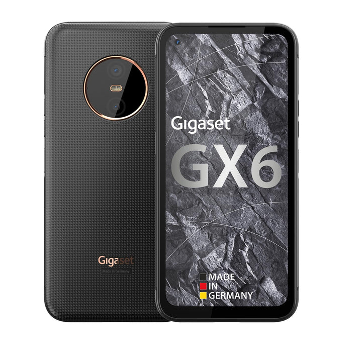 Gigaset GX6 - Outdoor Smartphone 5G - Militärstandard - staub- & wasserdicht IP68 - 6,6" FHD+ Displa