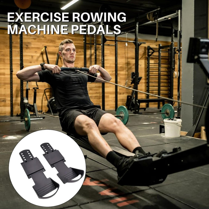 Rudergeräte-Pedale | 1 Paar Fitnessgerät-Zubehör, Anti-Rutsch-Textur-Design, Rudergerät-Fusspedale z