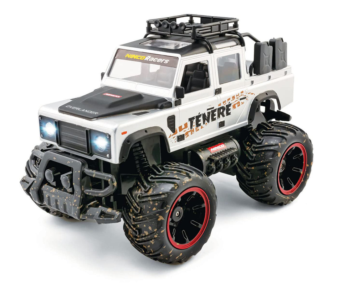 NincoRacers - Overlander Ténéré Lithium-Ionen-Akku, Massstab 1/14, mit Lichtern, 2,4 GHz, grau, ab 6