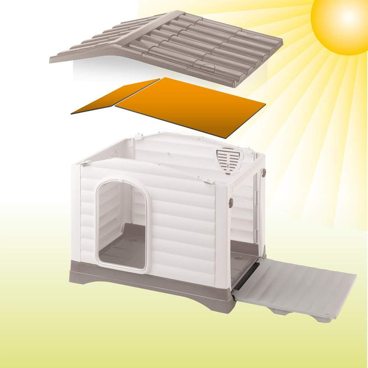 Ferplast Kit mit 6 Dämmplatten für die Hundehütten Modell DOGVILLA 90, Dämmplatte für Hundehütten, W