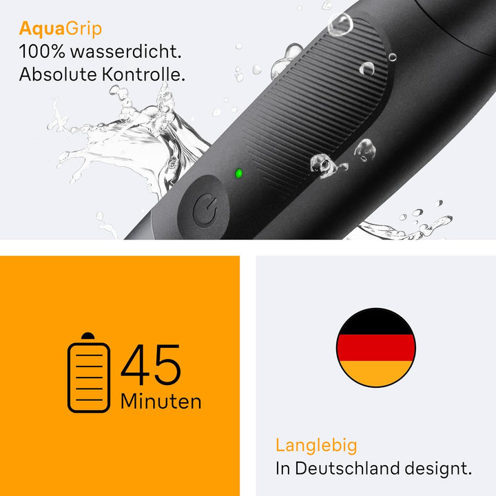 Braun Series X Barttrimmer/ Bodygroomer / Elektrorasierer Herren / Haarschneidemaschine Profi, 6 Auf