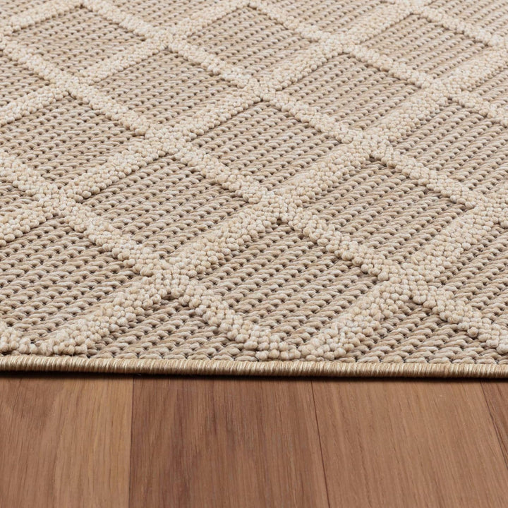 HomebyHome In&amp; Outdoor Teppich Wetterfest, Grau 80x150 cm Teppich Küche, Waschbarer Küchenläufer Fla