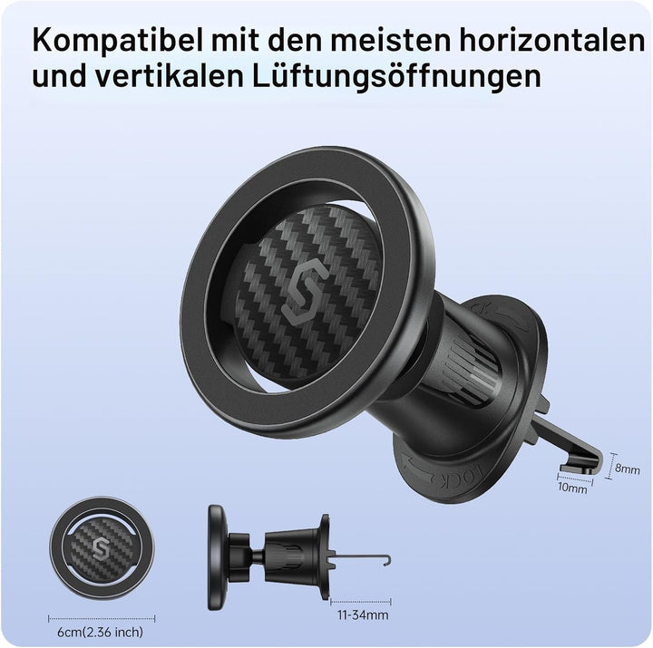 SYNCWIRE Handyhalterung Auto Magnet für MagSafe Autohalterung Kompatibel mit Handyhalterung Auto Mag