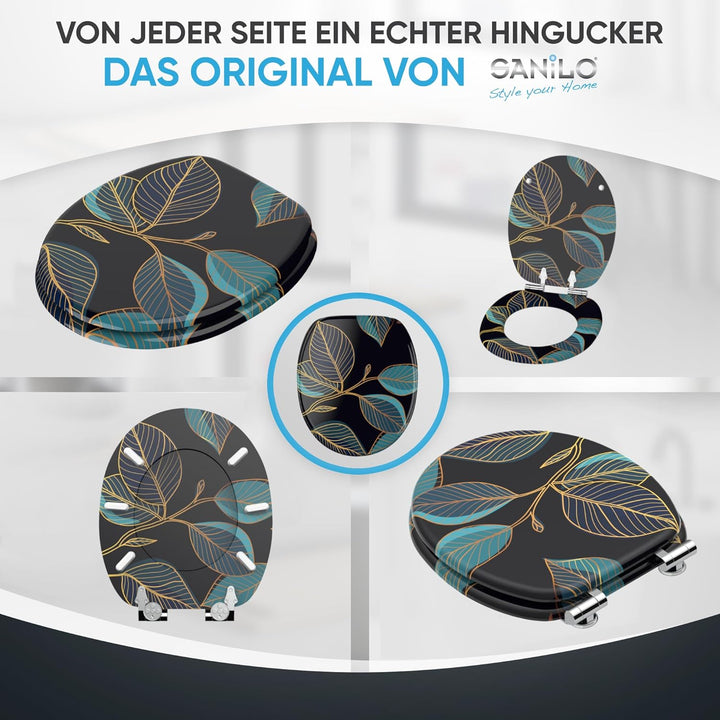 Sanilo WC Sitz mit Absenkautomatik, viele neue Toilettendeckel zur Auswahl, hochwertige Oberfläche,