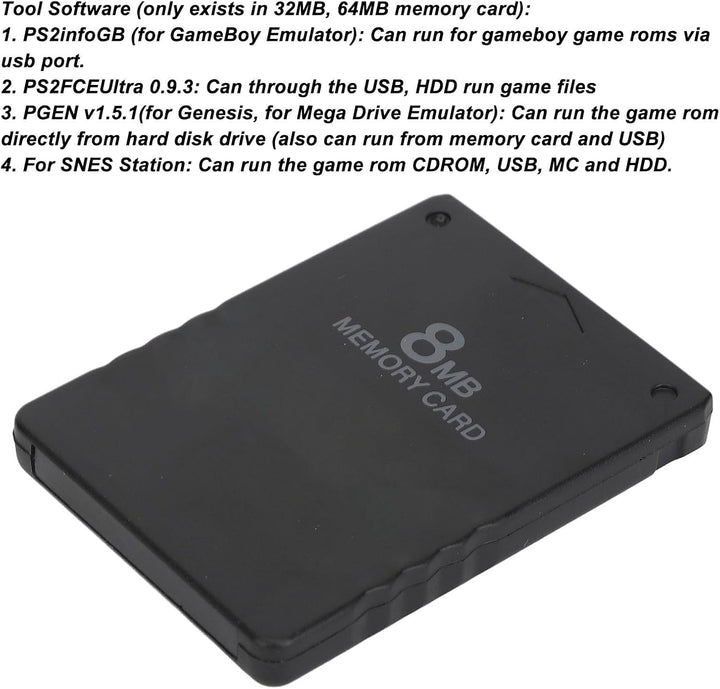 für PS1-Speicherkarte, Speicherkarte für PS1, 8 MB/16 MB/32 MB/64 MB Optionaler Speicherkartenstick