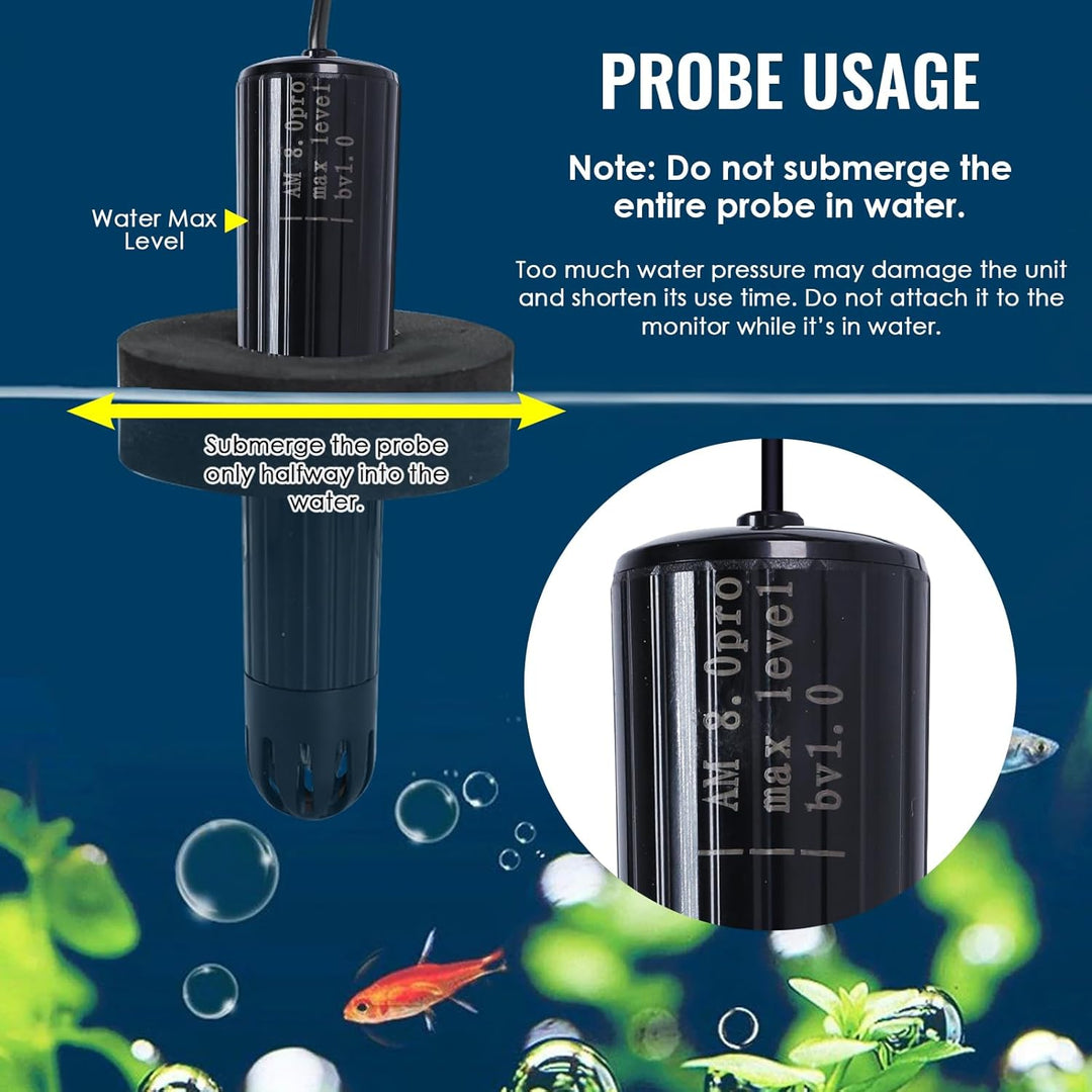 7-in-1 WiFi-Wassertester für Aquarien, Hydrokulturen, Schwimmbäder, pH/TDS/EC/ORP/Temp/Salzgehalt//S