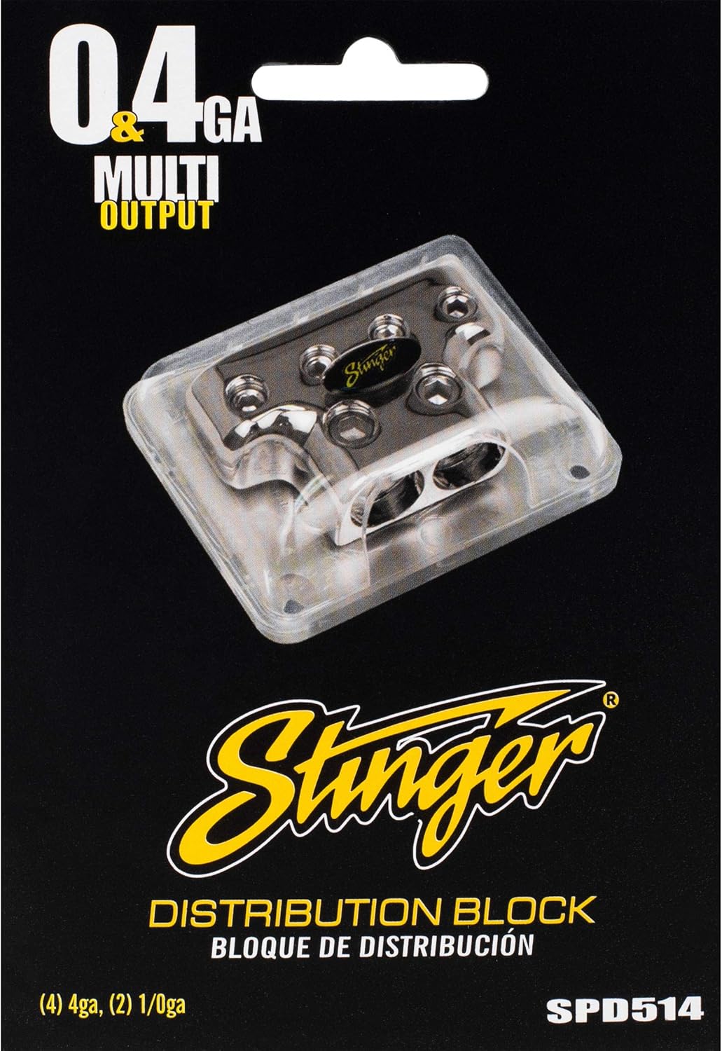 Stinger PRO Series Power oder Ground Distribution Block mit SHOCKROME Finish Standardverpackung, Sta