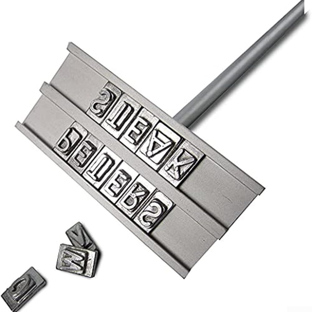 Grill Brandeisen Fleischgrill Brandeisen mit 55 Buchstaben Holzgriff Grillzubehör Brandeisen für Bur