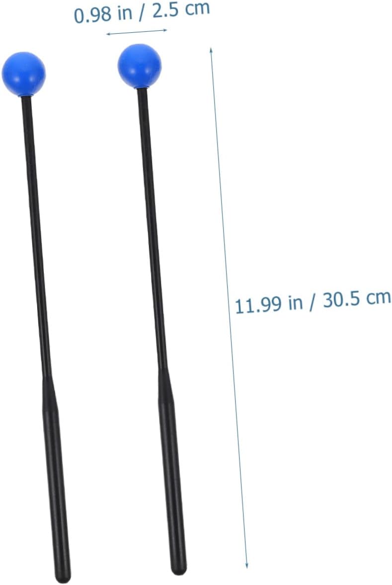 Supvox 6 Paare Trommelstock Zungentrommelschlägel Xylophonschlägel Silikonschale Klangschale Aus Kri