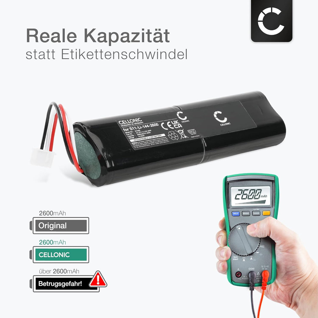 CELLONIC 1x Akku für Staubsauger Kompatibel mit ECOVACS Deebot Ozmo 900, Deebot Ozmo 905, Deebot Ozm