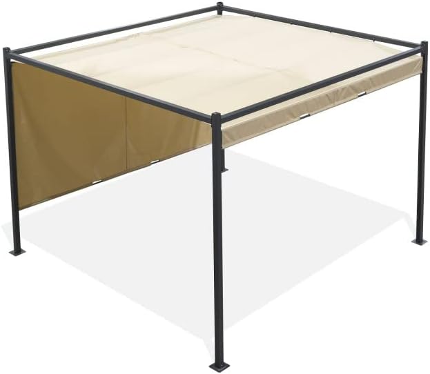 Grindi - Garten Pergola Pavillon Terrassendach - Naxos 3x3m - wasserdichtes & stabiles Sonnenschutz