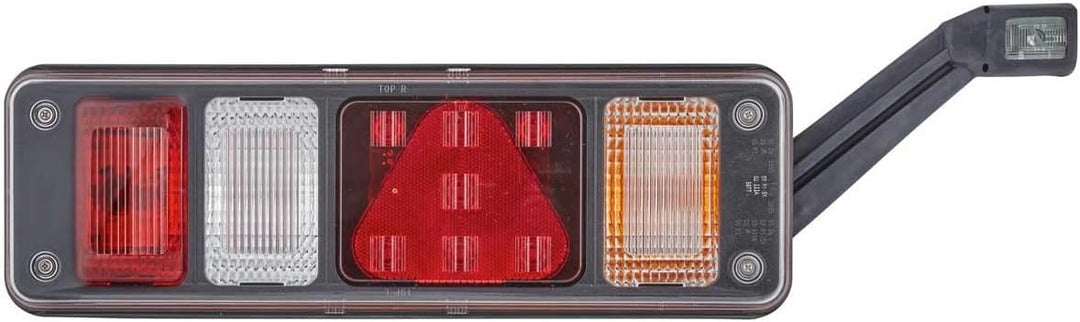 HELLA - Heckleuchte - Hybrid - 24V - Anbau/geschraubt - Lichtscheibenfarbe: glasklar - Stecker: Easy
