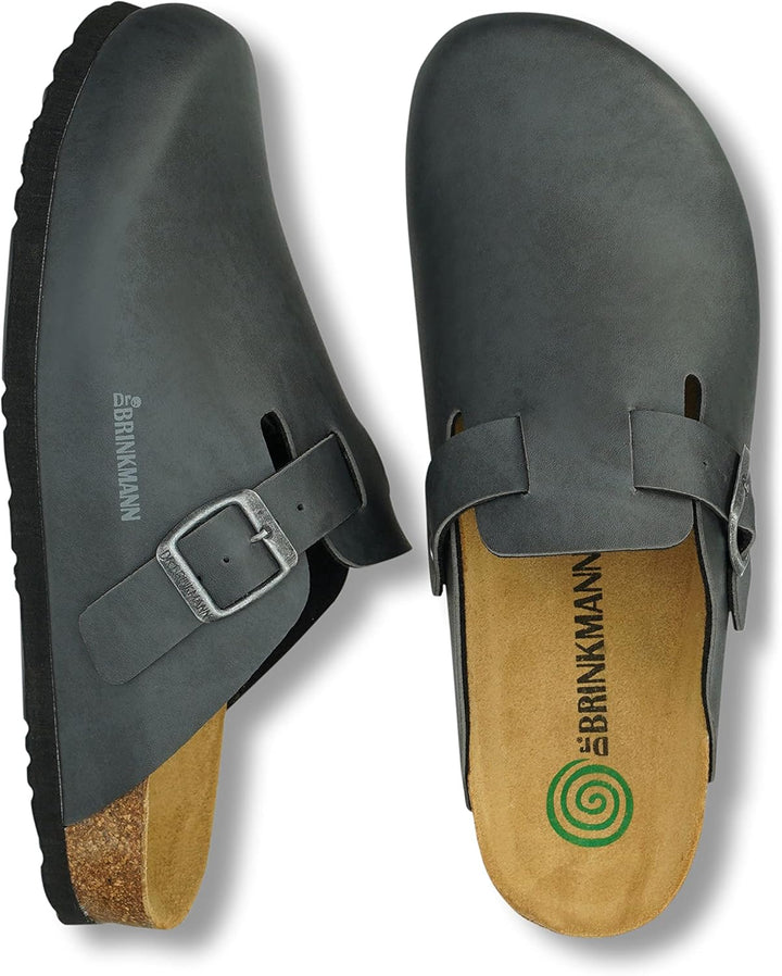 Dr. Brinkmann Herren Pantoletten 36 EU Grau, 36 EU Grau