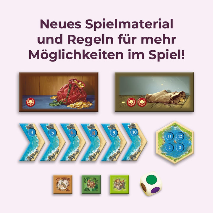 Kosmos 685140 Catan - Händler &amp; Barbaren, Erweiterung zu Catan - Das Spiel, Brettspiel für 3-4 Perso