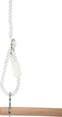 Small Foot Schaukel-Set 3 in 1, mit Brettschaukel, Holztrapez und Metallturnringen, für Kinder ab 3