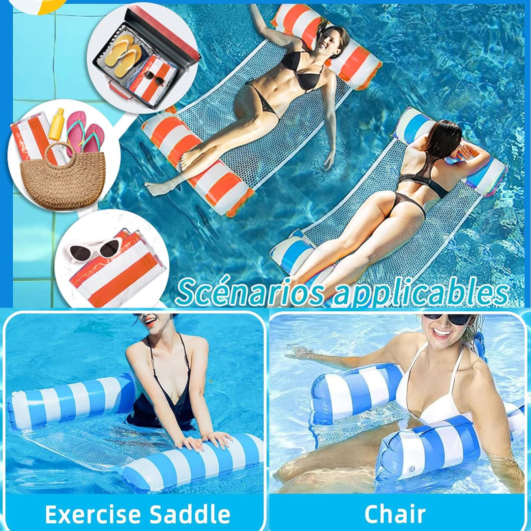 Luftmatratze Pool Aufblasbare Wasserhängematte Pool Aufblasbar Wasser Hängematte 4 In 1 Aufblasbare