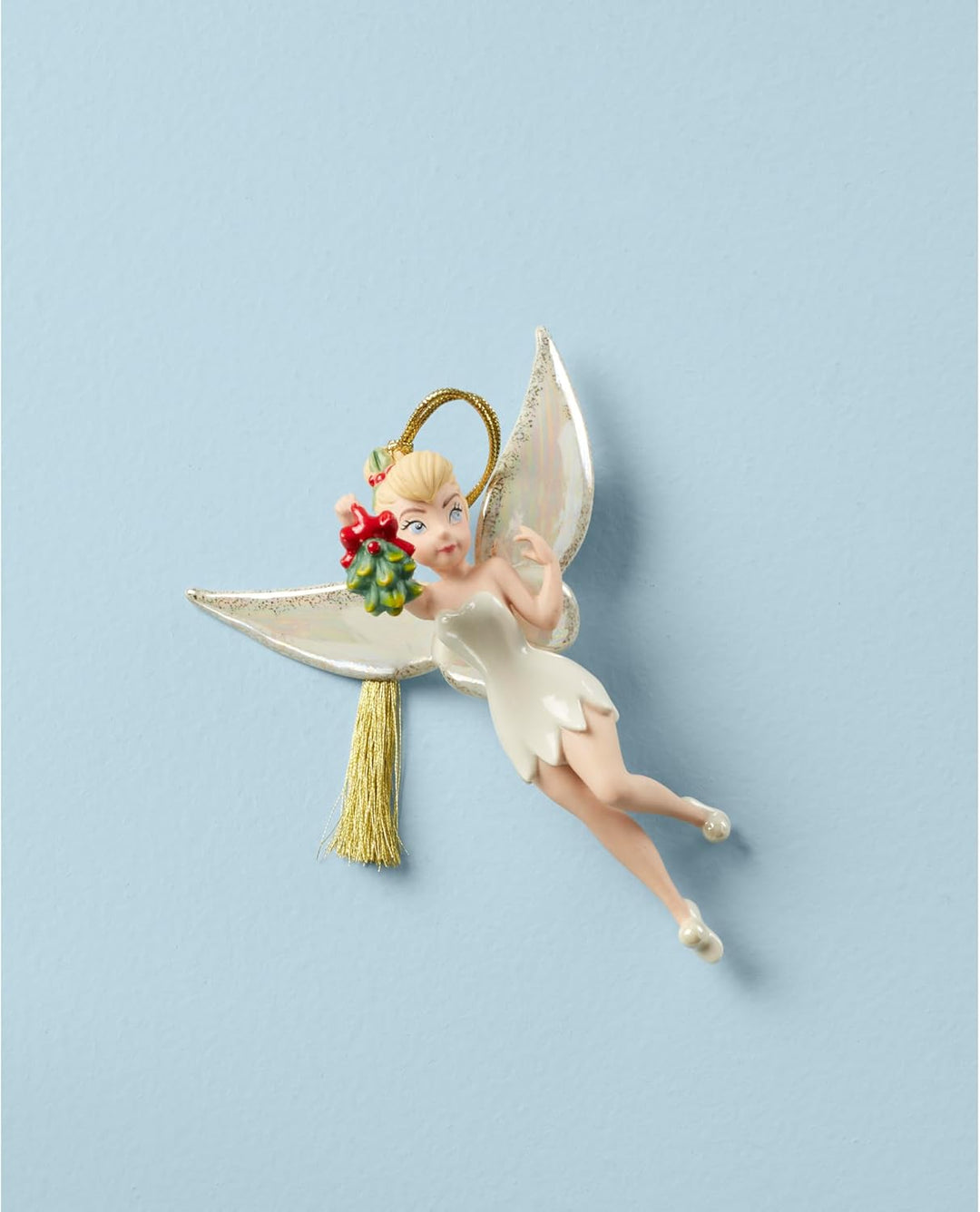LENOX 2023 Tinker Bell Mistelzweig Ornament, 0,2 kg, Mehrfarbig, Tinker Bell