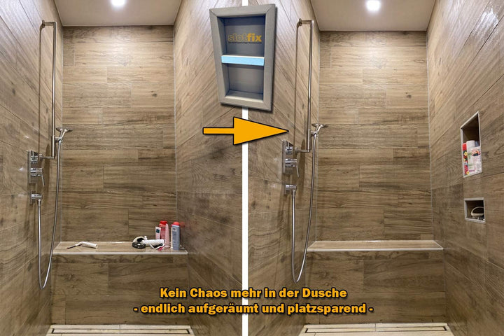 slotfix® befliesbare montagefertige Wandnische 60x30x10cm als Duschablage im Trockenbau mehr Staurau