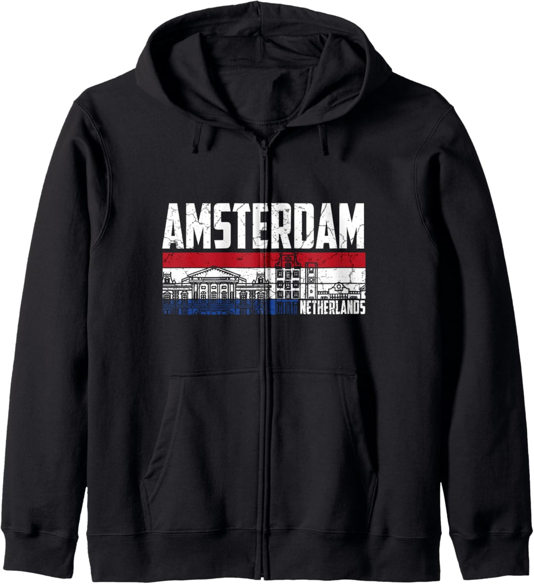 Mein Amsterdam Skyline Holland Heimat Stadt Souvenir Kapuzenjacke