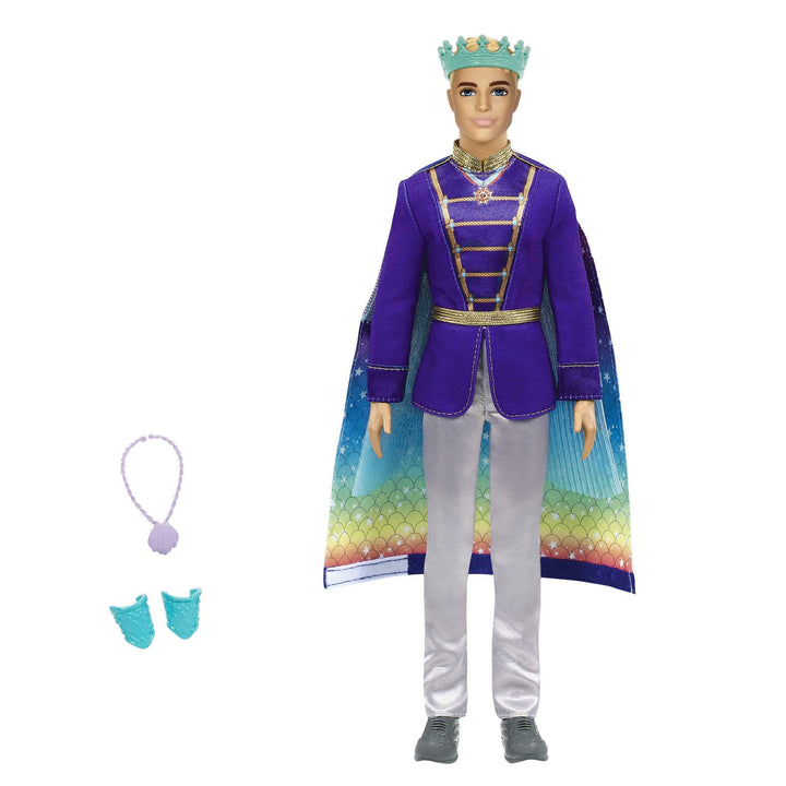 Barbie GTF93 - Dreamtopia 2-in-1 Ken-Puppe (blond, ca. 30 cm) mit modischer Verwandlung von Prinz zu