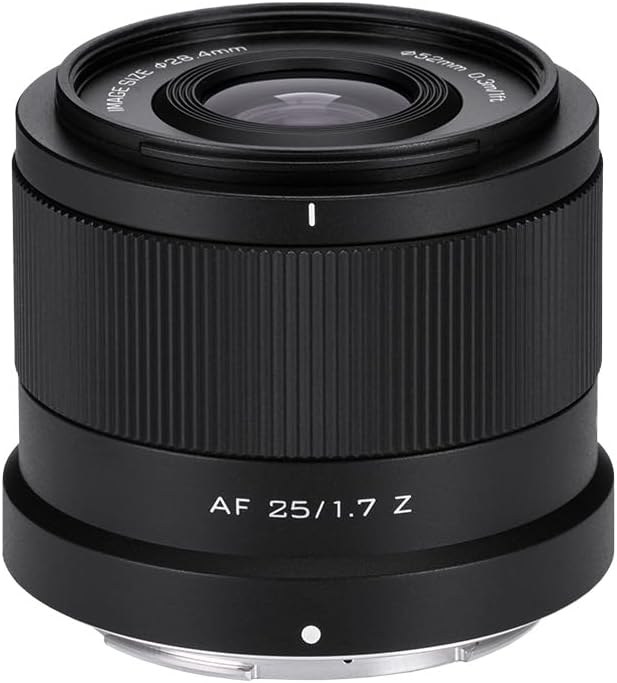 Viltrox 25mm F1.7 Objektiv für Fuji X, Autofokus Prime Lens mit Grosser Blende für Fujifilm Spiegell