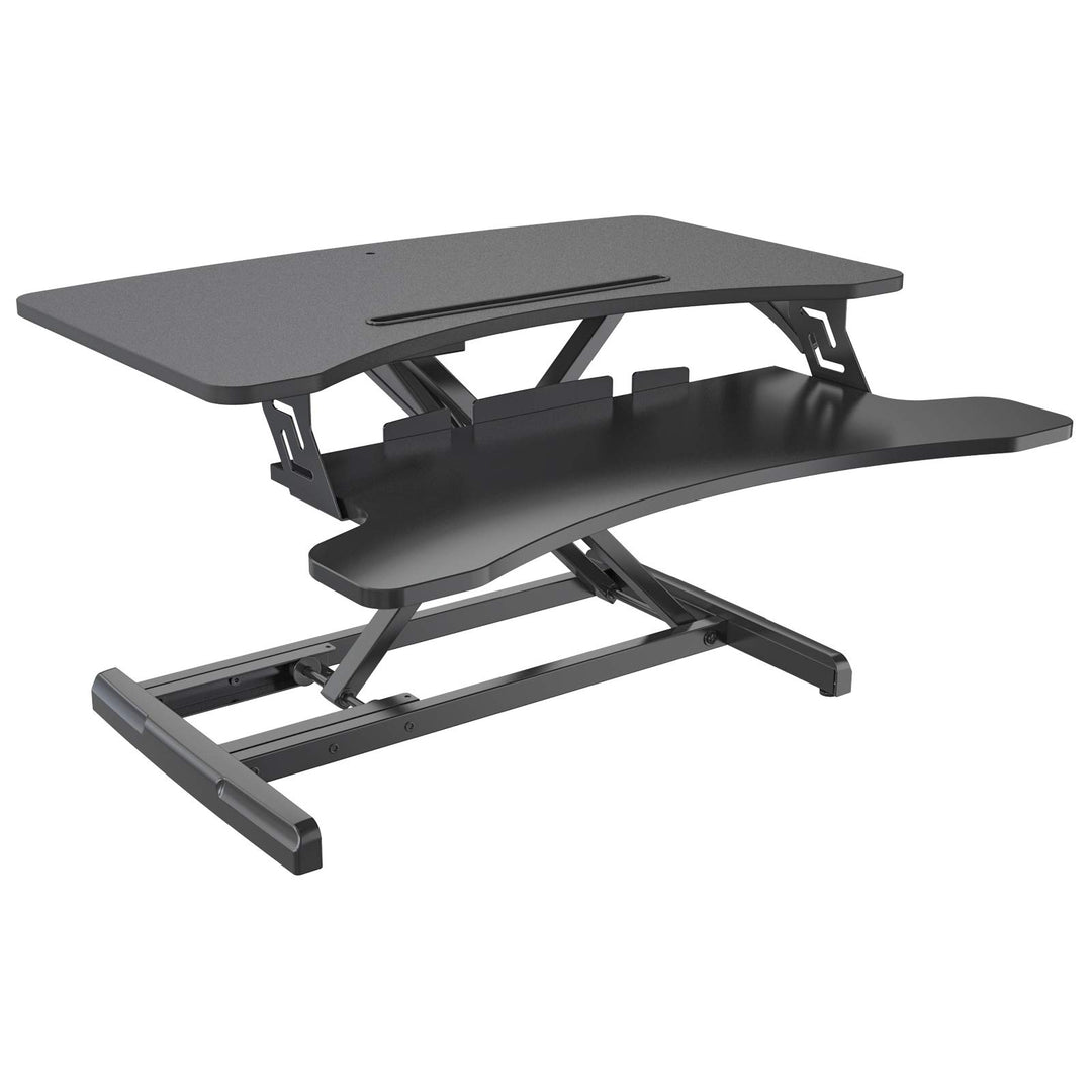HFTEK Sitz-Steh-Desktop-Schreibtisch Arbeitsplatz Sit & Stand Laptop Mount Workstation (FY63GSD), FY