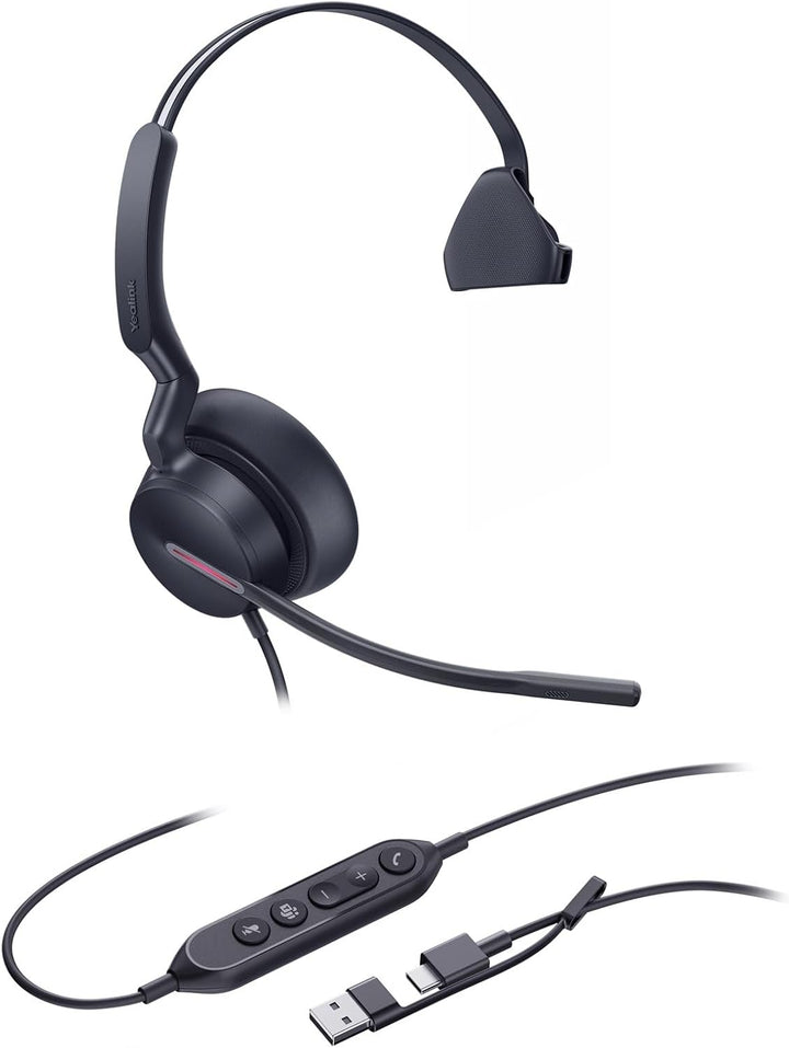 Yealink Headset UH46 Mono Teams USB-C/A UH46 Mono Teams USB C/A, UH46 Mono Teams USB C/A