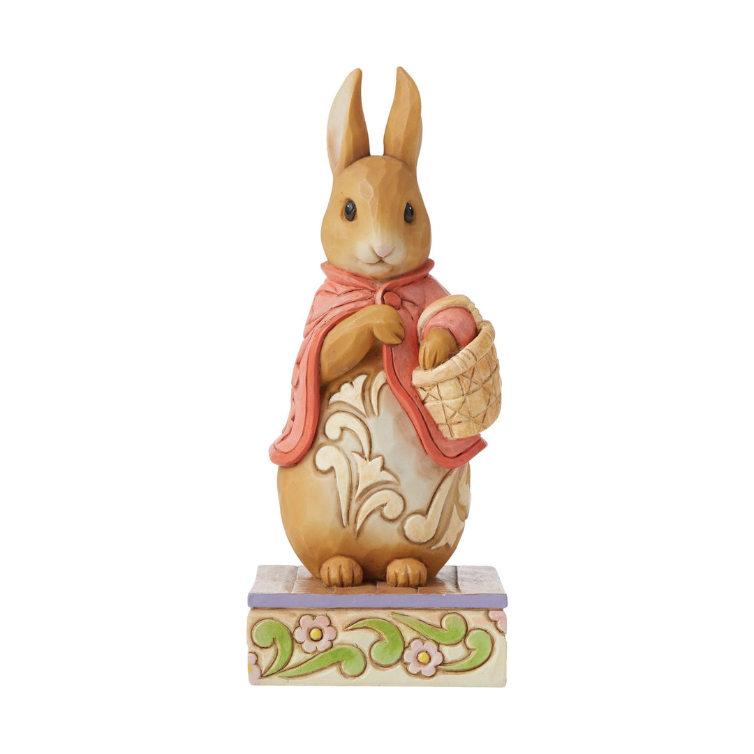 Enesco Jim Shore Beatrix Potter Flopsy Figurine Good Little Bunny, 5.75 in H x 2.5 in W x 2.75 in L