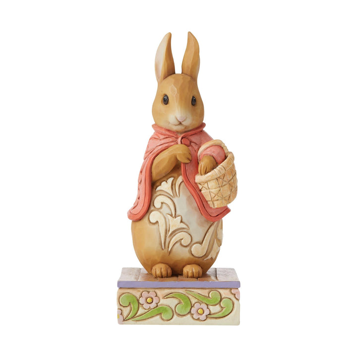 Enesco Jim Shore Beatrix Potter Flopsy Figurine Good Little Bunny, 5.75 in H x 2.5 in W x 2.75 in L
