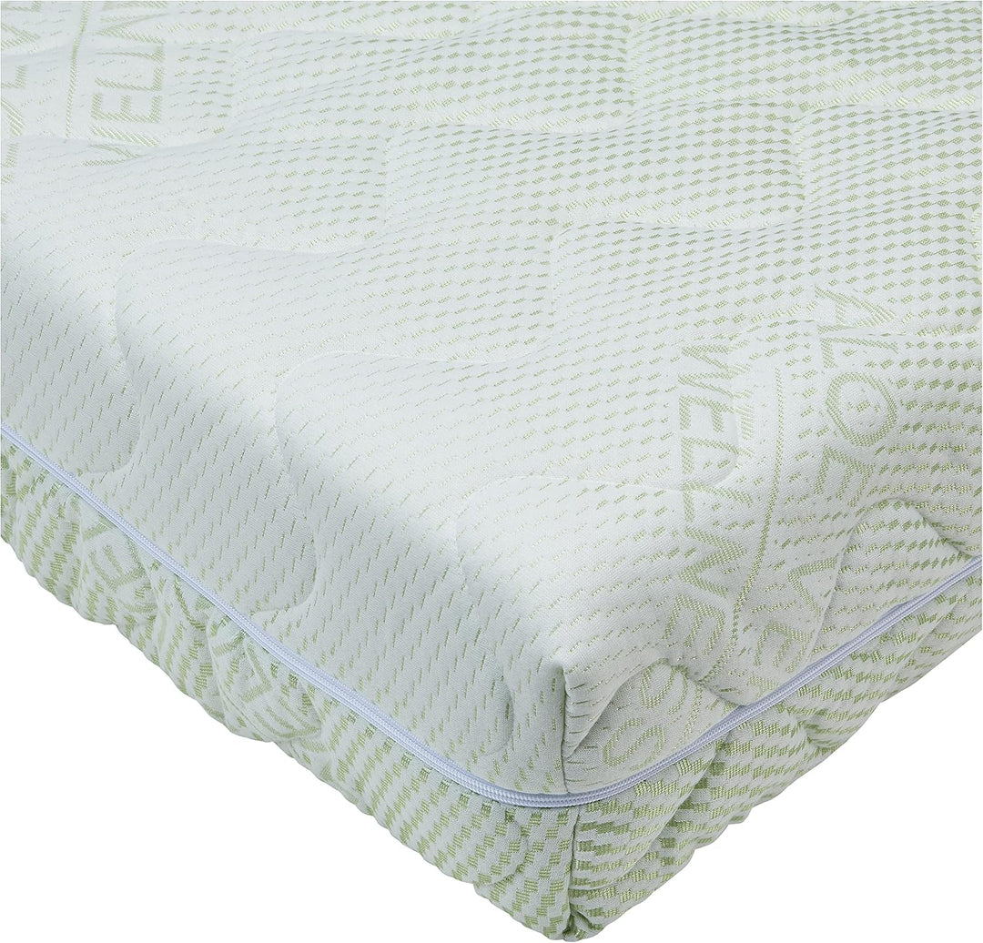 BONEX Komfort Matratzenbezug für Matratzen im Gesamtmass 90x200cm - 16 - 18 cm hoch - Doppeltuch mit