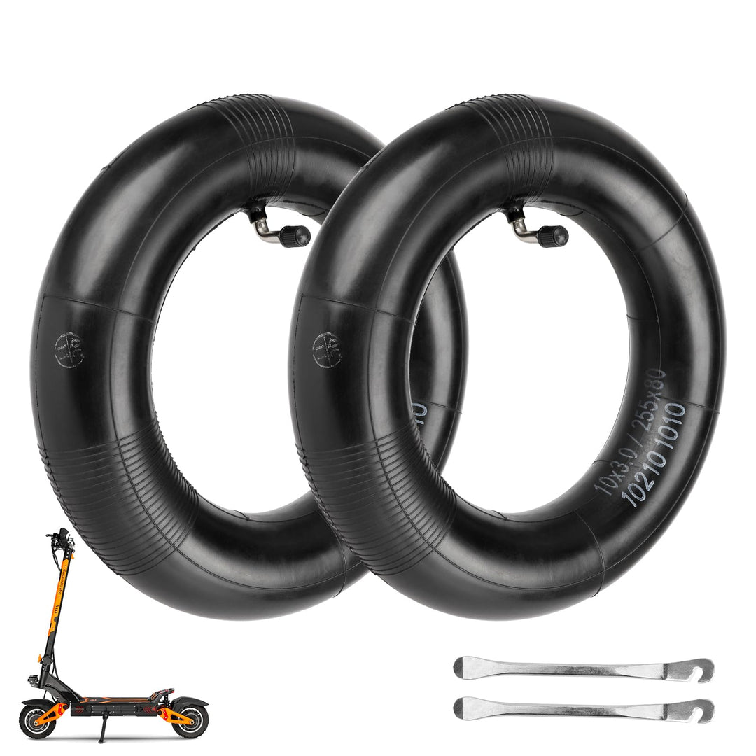 255x80 10 Zoll Heavy Duty Butylkautschuk Innenschlauch mit 90° Grad Schrader-Ventil Ersatz für kukir
