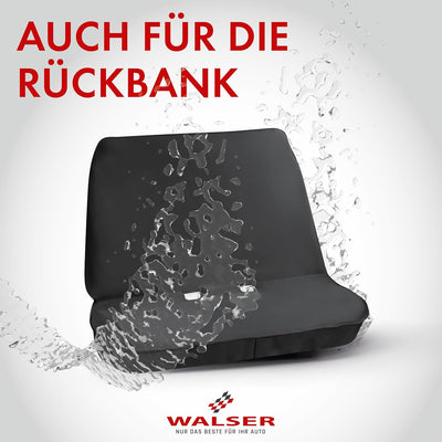 Walser Premium Sitzauflage Auto Neopren, 100% wasserdichter Sitzschoner Auto, 100% schmutzabweisende