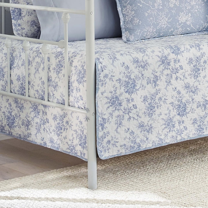 Laura Ashley Home – Tagesbett-Set, Blumen-Bettwäsche mit passenden Kissenbezügen und Kissenbezug, He