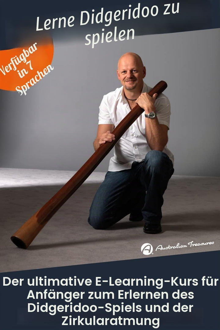 Australian Treasures - DIDGERIDOO : bambus didgeridoo 120cm - didgeridootasche - Didgeridoo für Anfä