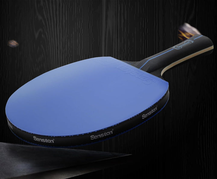 Senston Tischtennis Schläger Set, Profi 2 Tischtennisschläger und 3 Tischtennis-Bälle, Ideal für 2 S